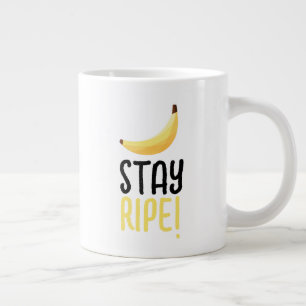 Grande Tasse Drôles de faveurs de fête à thème banane rétro ave