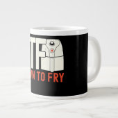 Grande Tasse DTF Dowl to frit| Chicken Retro Cadeau (Devant droit)