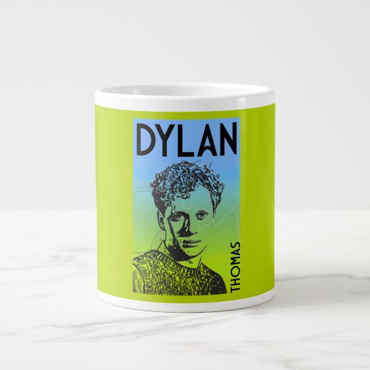 Grande Tasse Dylan Thomas Welsh Poet (Devant)