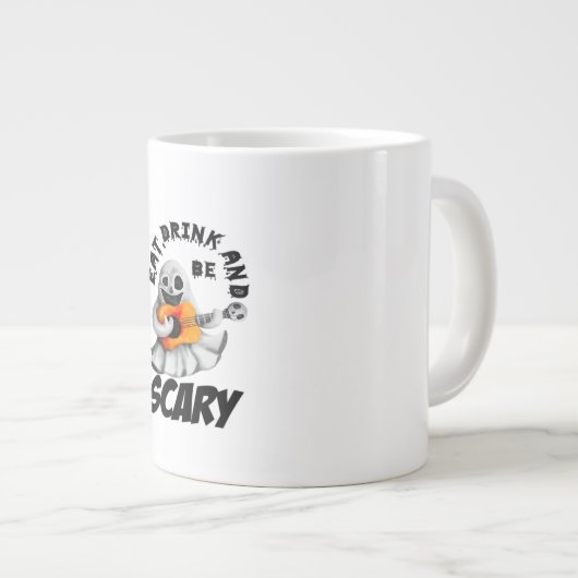 Grande Tasse Eat Drink And Be Scared Minimal Clean (Devant droit)