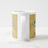 Grande Tasse Échiquier et jeu d'échecs vintage WBG en détresse (Dos)