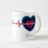 Grande Tasse Echo Tech | Battement de cœur | ECG (Devant droit)