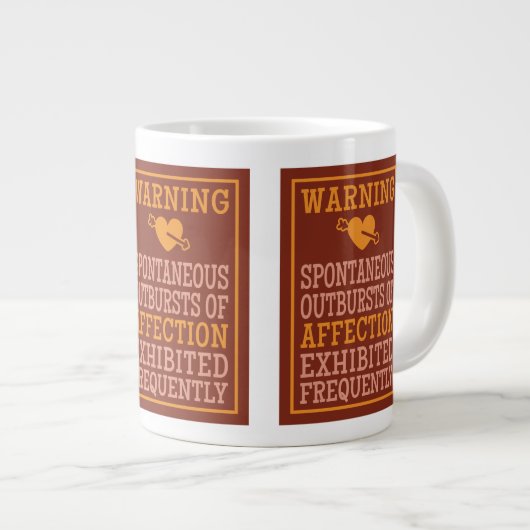 Grande Tasse Éclats de bouchons d'affection (Devant droit)