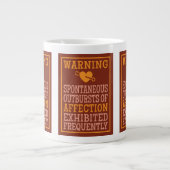 Grande Tasse Éclats de bouchons d'affection (Devant)