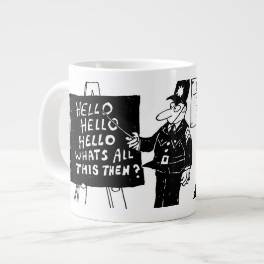 Grande Tasse École de formation de police britannique drôle (Devant gauche)