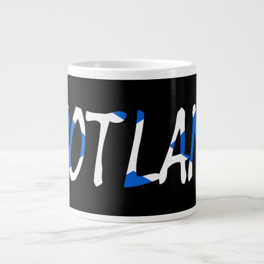 Grande Tasse Ecosse sur le drapeau écossais (Devant)
