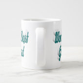 Grande Tasse Écriture demi-verte pour amie (Dos)