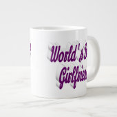 Grande Tasse Écriture demi-violet de copine (Devant droit)