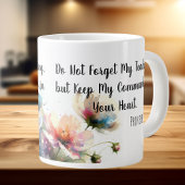 Grande Tasse Écriture florale