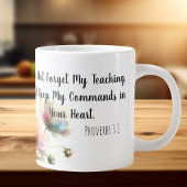 Grande Tasse Écriture florale
