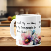 Grande Tasse Écriture florale
