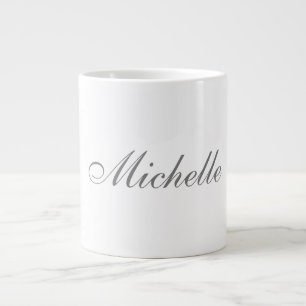 Grande Tasse Écriture manuscrite classique minimaliste simple