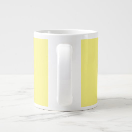 Grande Tasse Écriture manuscrite Monogrammes Initiales Professi (Dos)
