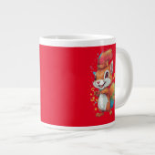 Grande Tasse Écureuil drôle coloré (Devant droit)