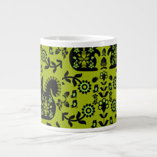 Grande Tasse Écureuil Nordic Scandinave Folk Art