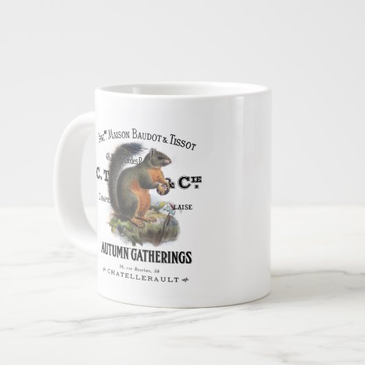 Grande Tasse écureuil vintage (Devant gauche)