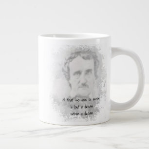 Grande Tasse Edgar Allan Poe Poet auteur Dream dans un rêve