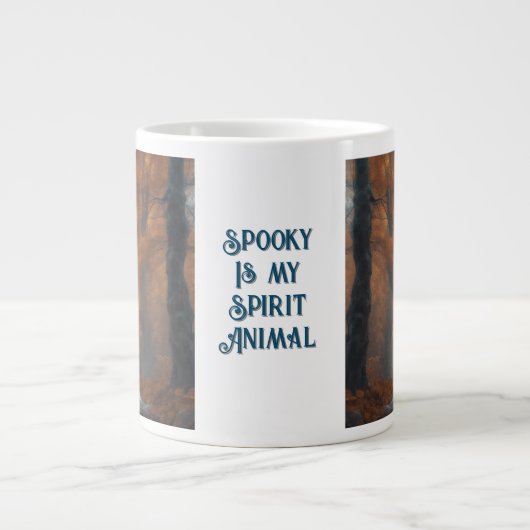 Grande Tasse Éffrayant est mon animal Spirit (Devant)