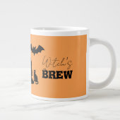 Grande Tasse Éffrayant Hauné Maison & Sorcière Silhouette | (Droite)