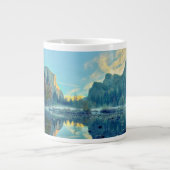 Grande Tasse EL Capitan et réflexion de trois frères (Devant)