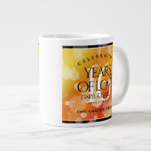 Grande Tasse Élégant 16ème anniversaire de Mariage de Topaz d'o (Devant droit)