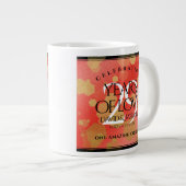 Grande Tasse Élégant 29e anniversaire du Mariage Garnet (Devant droit)