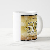 Grande Tasse Élégant 50e anniversaire de Mariage d'or (Devant droit)
