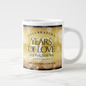Grande Tasse Élégant 50e anniversaire de Mariage d'or (Droite)