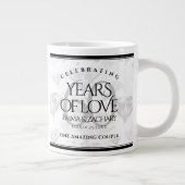 Grande Tasse Élégant 60e anniversaire de Mariage de diamant (Droite)