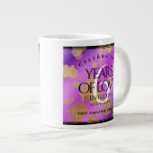 Grande Tasse Élégant 6ème anniversaire de Mariage d'Améthyste (Devant droit)