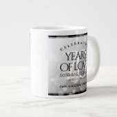 Grande Tasse Élégant 70e anniversaire de Mariage Platinum (Devant droit)