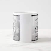 Grande Tasse Élégant 70e anniversaire de Mariage Platinum (Devant)