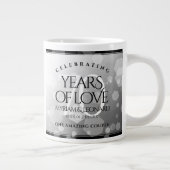Grande Tasse Élégant 70e anniversaire de Mariage Platinum (Droite)