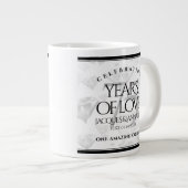 Grande Tasse Élégant 75e anniversaire de Mariage de diamant (Devant droit)