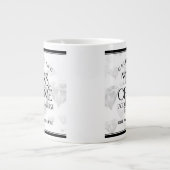 Grande Tasse Élégant 75e anniversaire de Mariage de diamant (Devant)