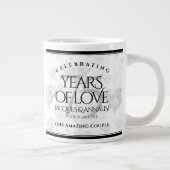 Grande Tasse Élégant 75e anniversaire de Mariage de diamant (Droite)