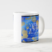 Grande Tasse Élégant 9e anniversaire Mariage Lapis Lazuli (Devant droit)