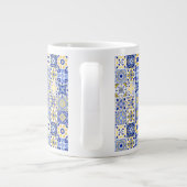 Grande Tasse Elegant blue& white Portuguese Azulejo pattern (Dos)