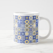 Grande Tasse Elegant blue& white Portuguese Azulejo pattern (Droite)