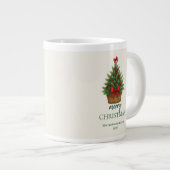 Grande Tasse Elegant Christmas Tree – Red Ribbon (Devant droit)