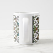 Grande Tasse Elegant hummingbird artwork botanical boho chic (Dos)