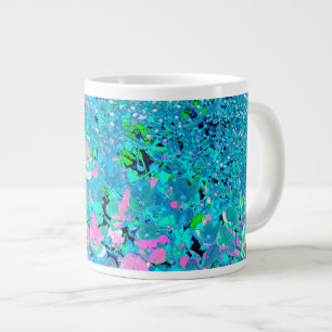 Grande Tasse Élégant Limelight rose et bleu Hydrangea