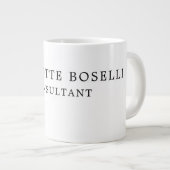 Grande Tasse Élégant minimaliste professionnel classique (Devant droit)