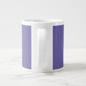 Grande Tasse Élégant Moderne Monogramme de Nom Propre (Dos)