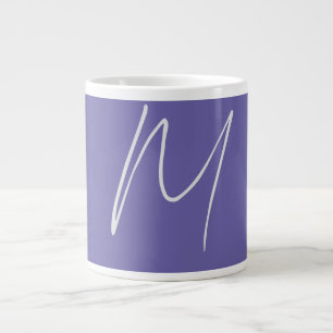 Grande Tasse Élégant Moderne Monogramme de Nom Propre