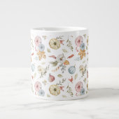 Grande Tasse Elégant Motif d'aquarelle d'automne (Devant)