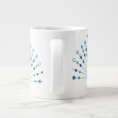 Grande Tasse Elegant Peacock Silhouette (Dos)