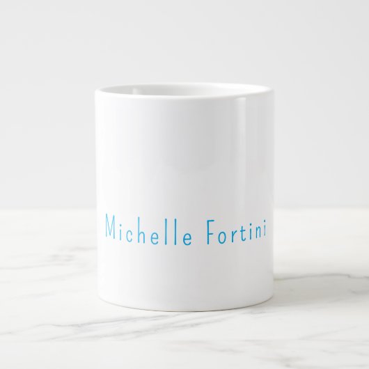 Grande Tasse Élégant Simple Minimaliste (Devant)