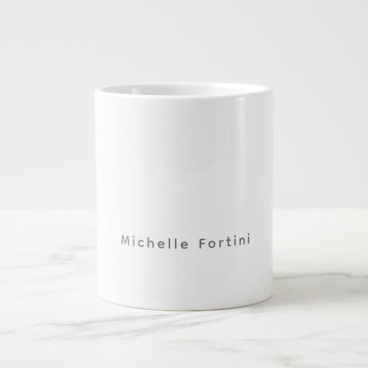 Grande Tasse Élégant Simple Minimaliste (Devant)