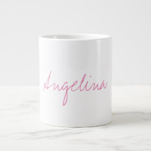 Grande Tasse Élégant stylé tendance unique écriture manuscrite 